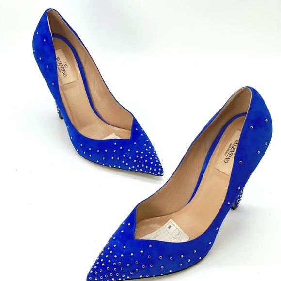 Valentino Suede Studded Pump - Picture 9 of 13